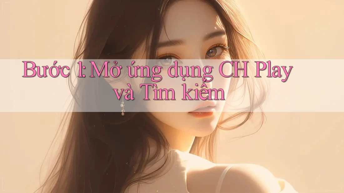 Bước 1: Mở ứng dụng CH Play và Tìm kiếm Bước 1: Mở ứng dụng CH Play và Tìm kiếm