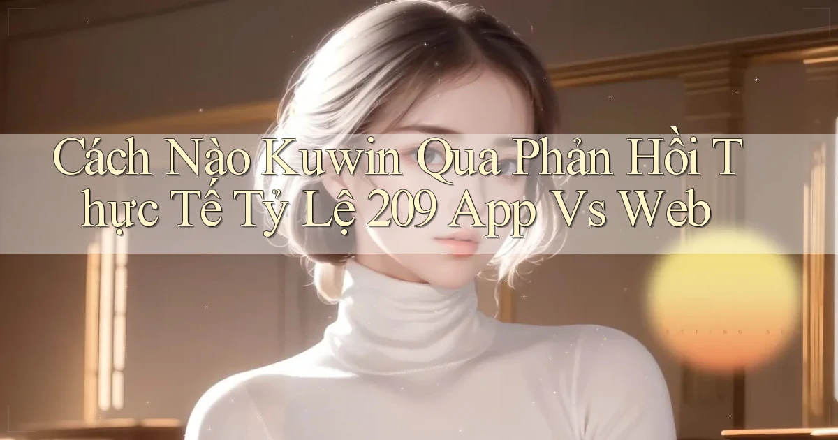 Cách nào Kuwin qua phản hồi thực tế   tỷ lệ 209 app vs web