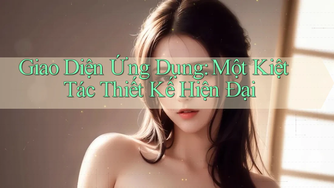 Giao Diện Ứng Dụng: Một Kiệt Tác Thiết Kế Hiện Đại