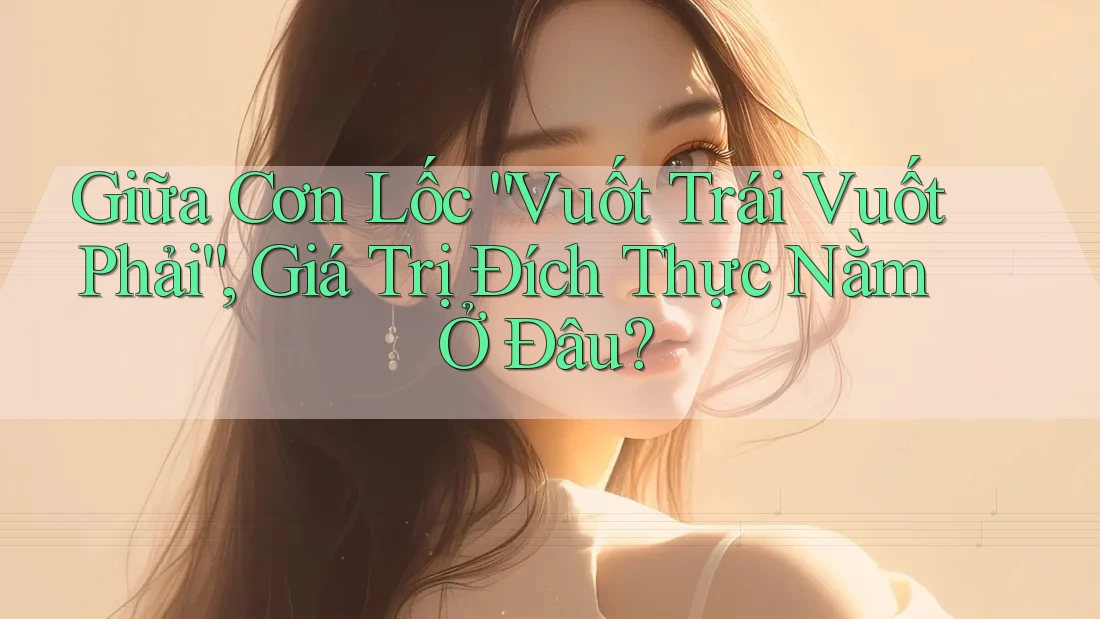 Giữa Cơn Lốc “Vuốt Trái Vuốt Phải”, Giá Trị Đích Thực Nằm Ở Đâu? Giữa Cơn Lốc “Vuốt Trái Vuốt Phải”, Giá Trị Đích Thực Nằm Ở Đâu?