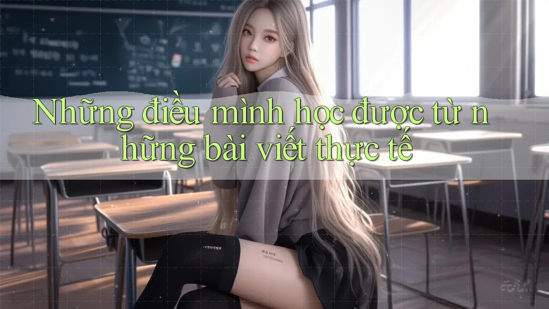 Những điều mình học được từ những bài viết thực tế Những điều mình học được từ những bài viết thực tế