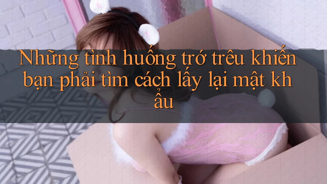 Những tình huống trớ trêu khiến bạn phải tìm cách lấy lại mật khẩu