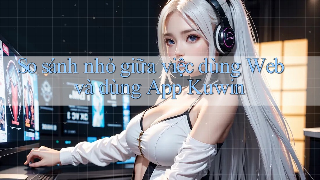 So sánh nhỏ giữa việc dùng Web và dùng App Kuwin