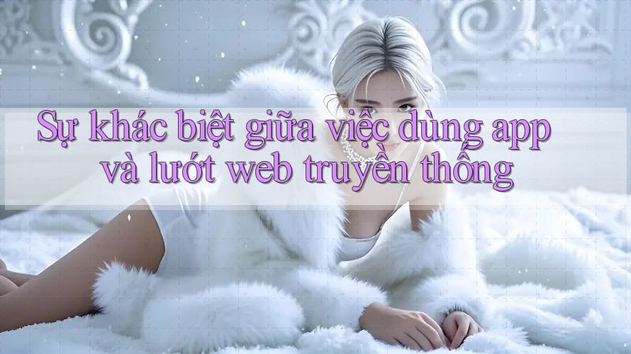 Sự khác biệt giữa việc dùng app và lướt web truyền thống Sự khác biệt giữa việc dùng app và lướt web truyền thống