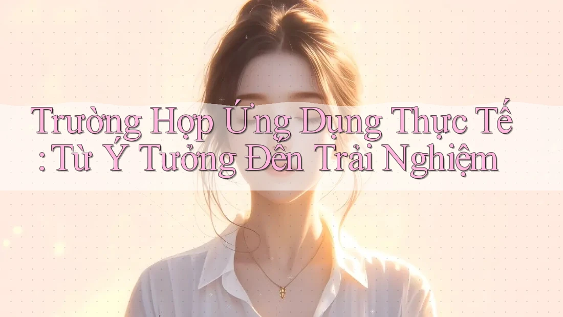Trường Hợp Ứng Dụng Thực Tế: Từ Ý Tưởng Đến Trải Nghiệm